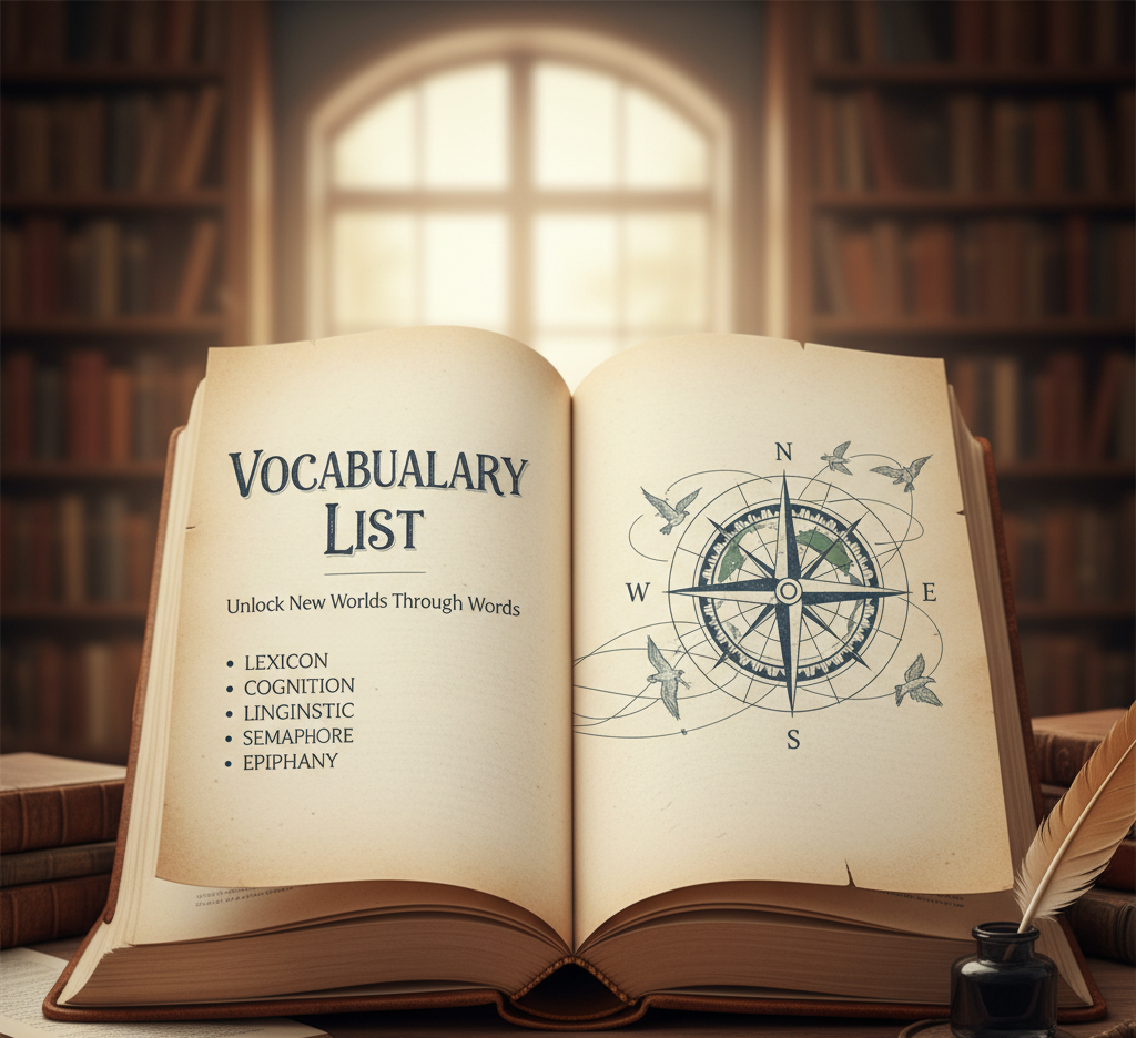 کاور vocabulary list